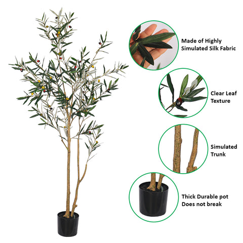 Potted olive tree 180cm for home decor