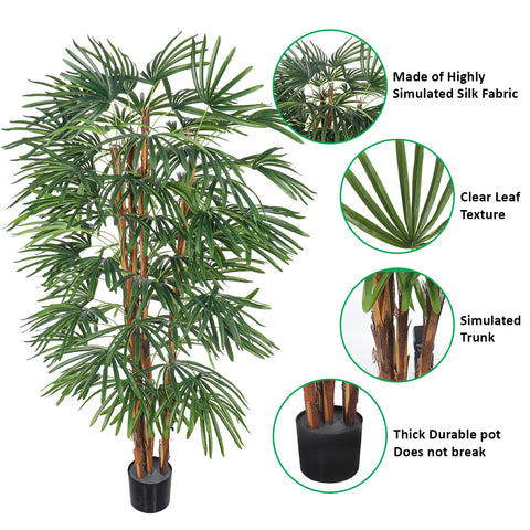 Artificial Raphis Palm Plant