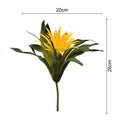 Faux guzmania plant for living room decoration