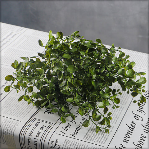 Artificial mini leaves bush