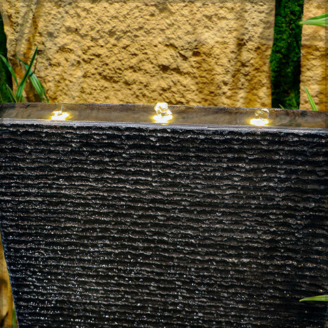 Wall Water Fountain with Light and Pump