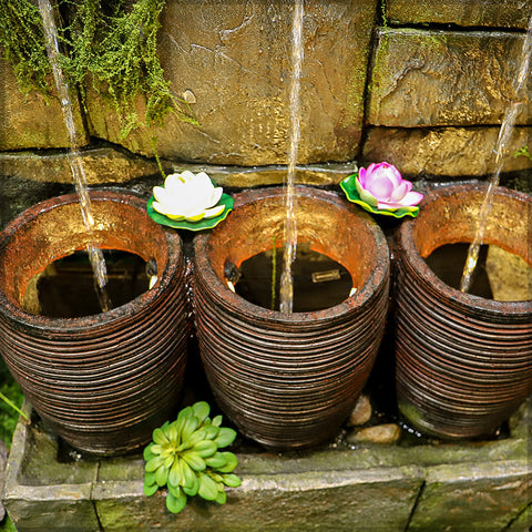 Decorative Pots Wall Fountain