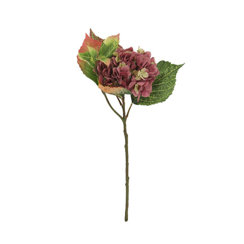 Artificial Hydrangea Flower with leaves