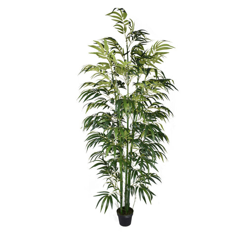 Tall fake tropical plants adding elegance to an entryway or hallway