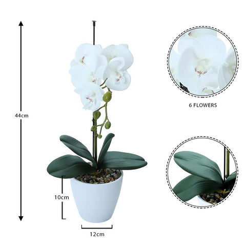 Artificial Potted Phalaenopsis Flower