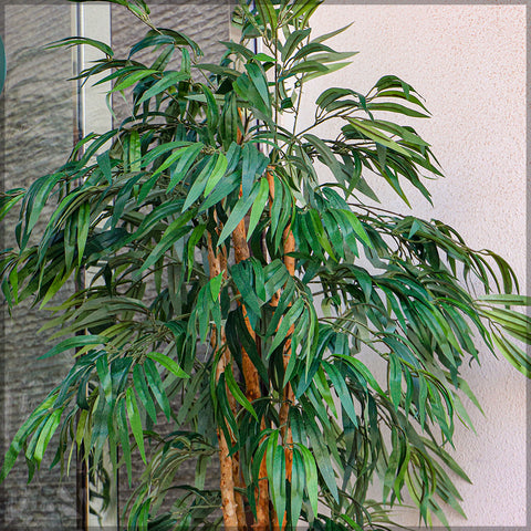 Faux bamboo plant for modern interiors by the window