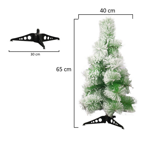 شجرة عيد الميلاد الصغيرة المزيفة بالثلج