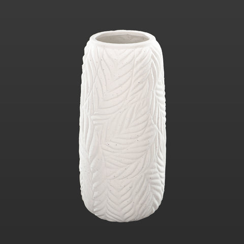 Minimalist leaves design ceramic vase