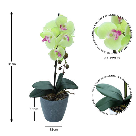 Artificial Potted Phalaenopsis Flower