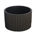 Ribbed planter for indoor plants