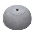 Oval cast stone flower pot