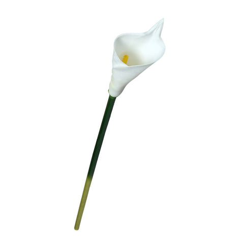 Fake White Real Touch Calla Lily Flower