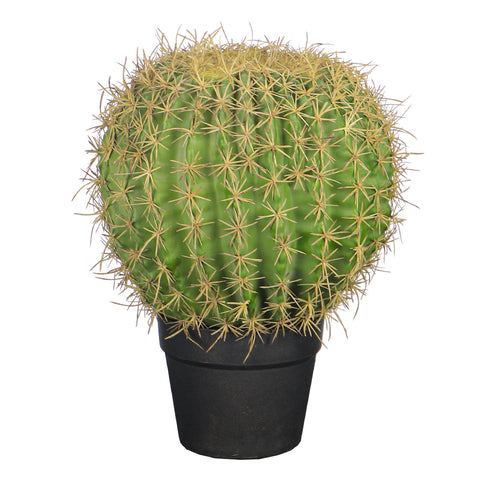 Realistic faux barrel cactus