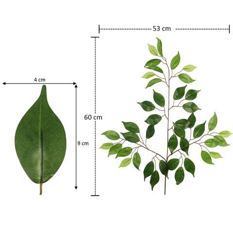 Artificial ficus leaf UV protection