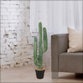 Artificial cactus in pot for shelf