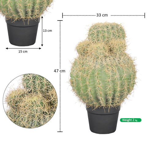 Artificial Barrel Cactus