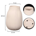 Elegant cream vase for flowers with stylish design