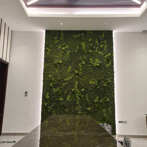 Office Fresh Moss Wall Arrangement