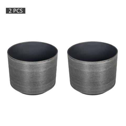 2pcs modern plastic pot