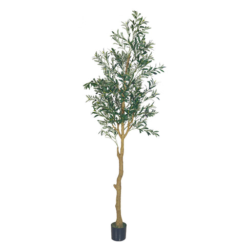 Artificial olive plant for home decor