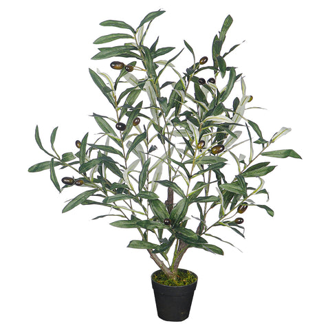 Artificial olive plant for home decor