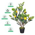 Fake lemon tree with fresh-looking fruits