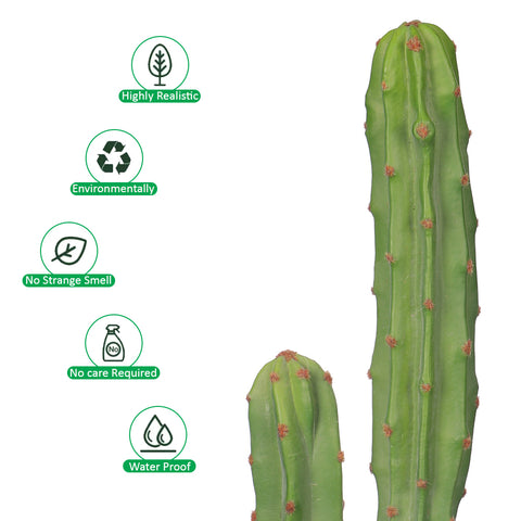 Decorative faux pillar cactus plant