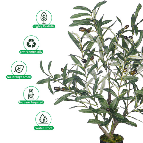 Artificial olive tree for modern homes