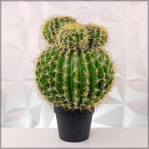 Artificial Potted Cactus Ball