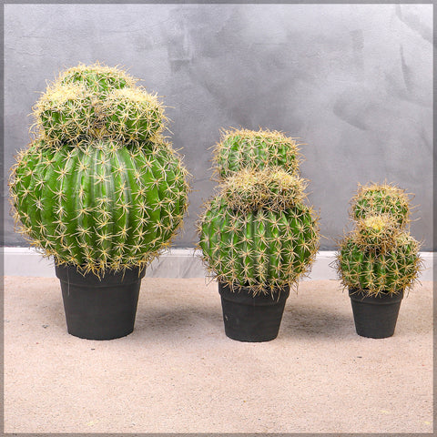 Small Artificial Potted Cactus Ball