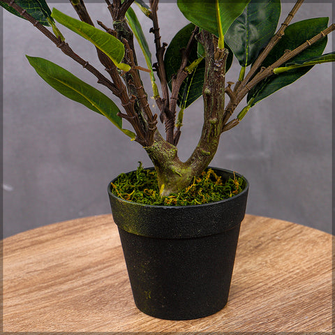 Artificial lemon tree with vibrant yellow fruits