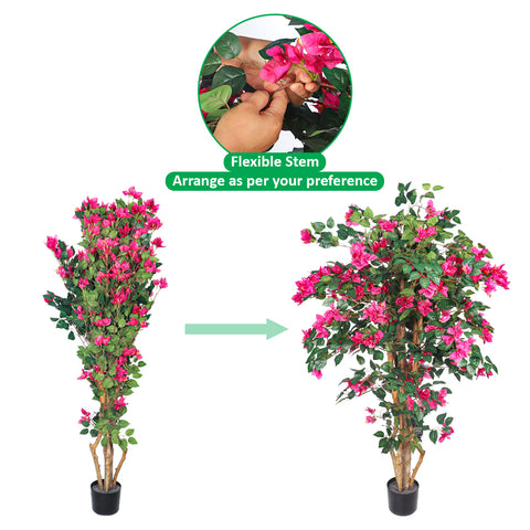 Nearly Natural Bougainvillea Plant for Colorful Interiors