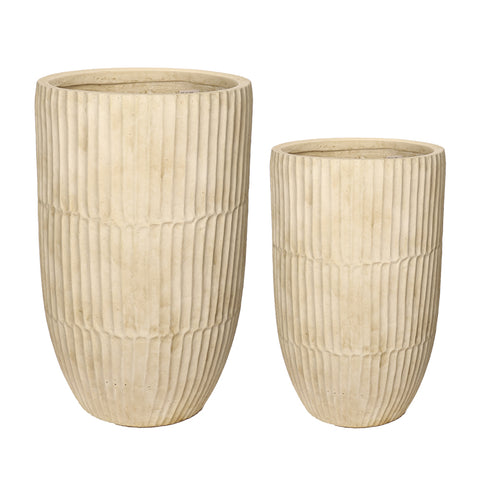 Handcrafted textured vase for living rooms