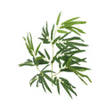 Green bamboo artificial leaves