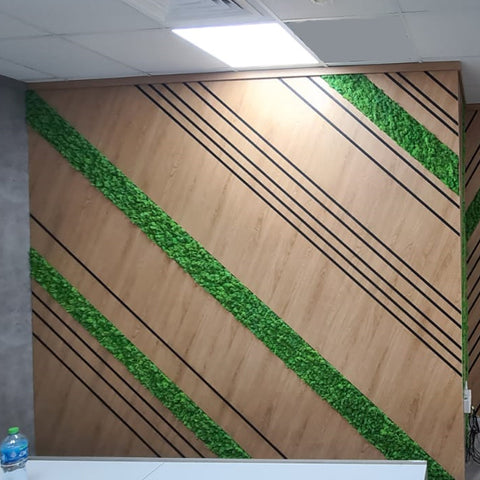 Fresh Moss Office Wall Decoration