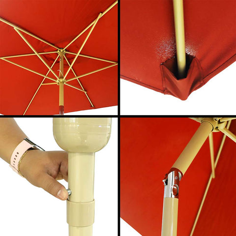 Rectangular C-Hopetree Outdoor Umbrella without Base