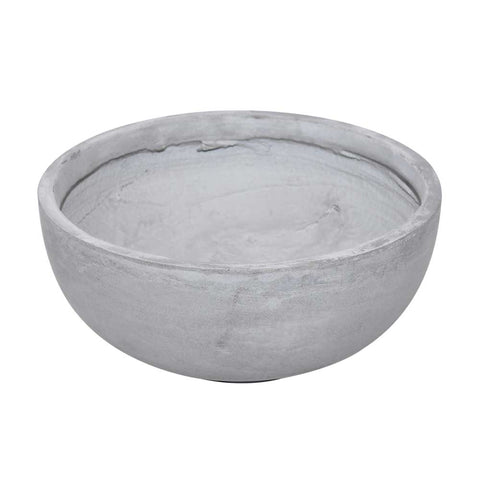 Solid cast stone oval flower planter pots