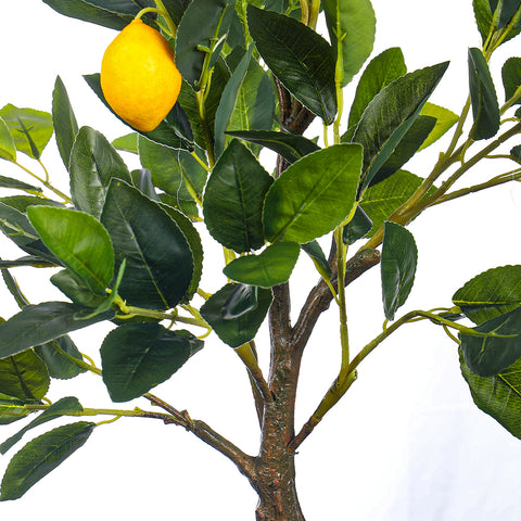 Faux lemon bonsai tree with realistic design