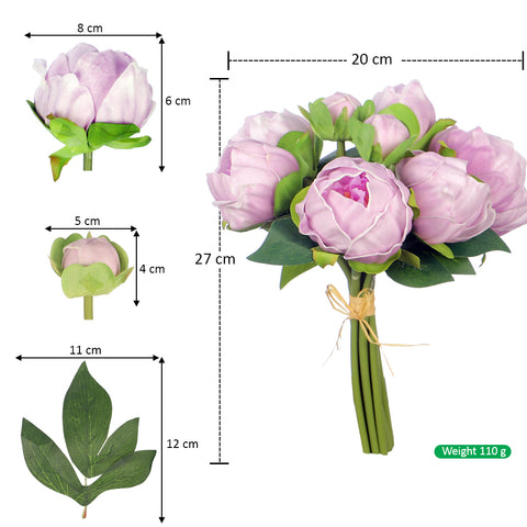 Real Touch Peony Bunch