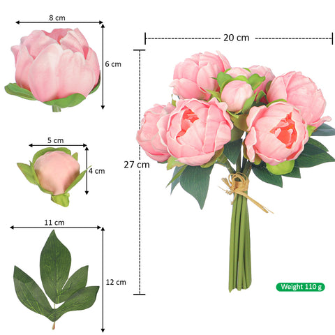 Real Touch Peony Bunch