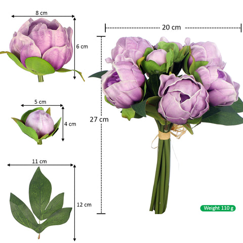 Real Touch Peony Bunch