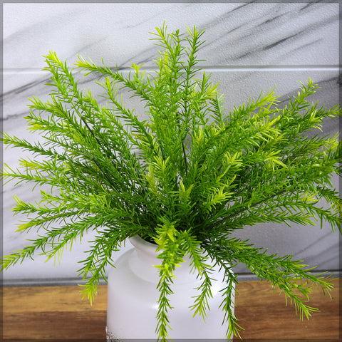 Faux rosemary plant for rustic kitchen styling