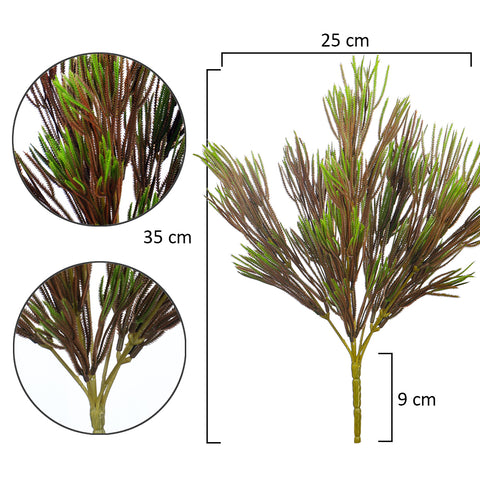 Realistic artificial pine spray for wreaths