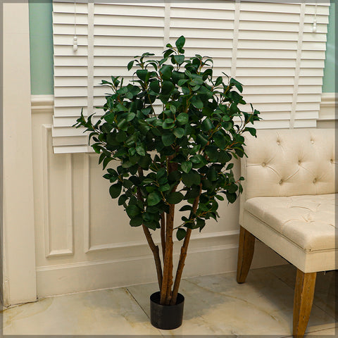 Faux mango tree for indoor decoration