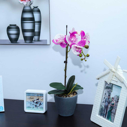 Artificial Potted Phalaenopsis Flower