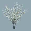 Decorative white twigs for nature-inspired decor