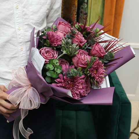 Artificial Daisy Rose Flowers Bouquet