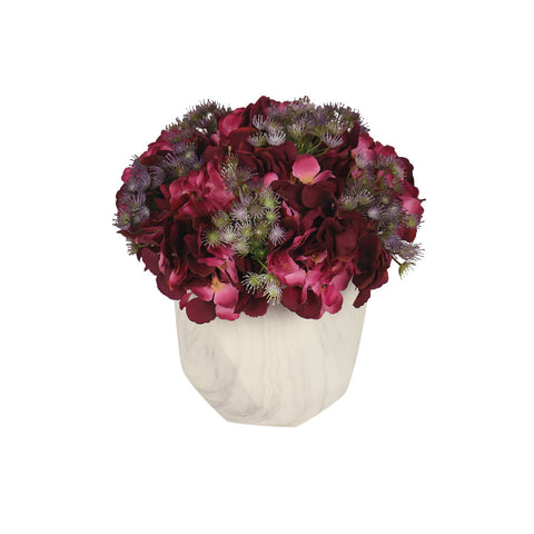 1 Head Artificial Hydrangea Silk Flowers