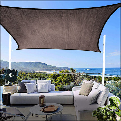 Heavy-duty shade sail canopy for outdoor spaces