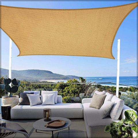 Garden sunshade sail offering waterproof coverage